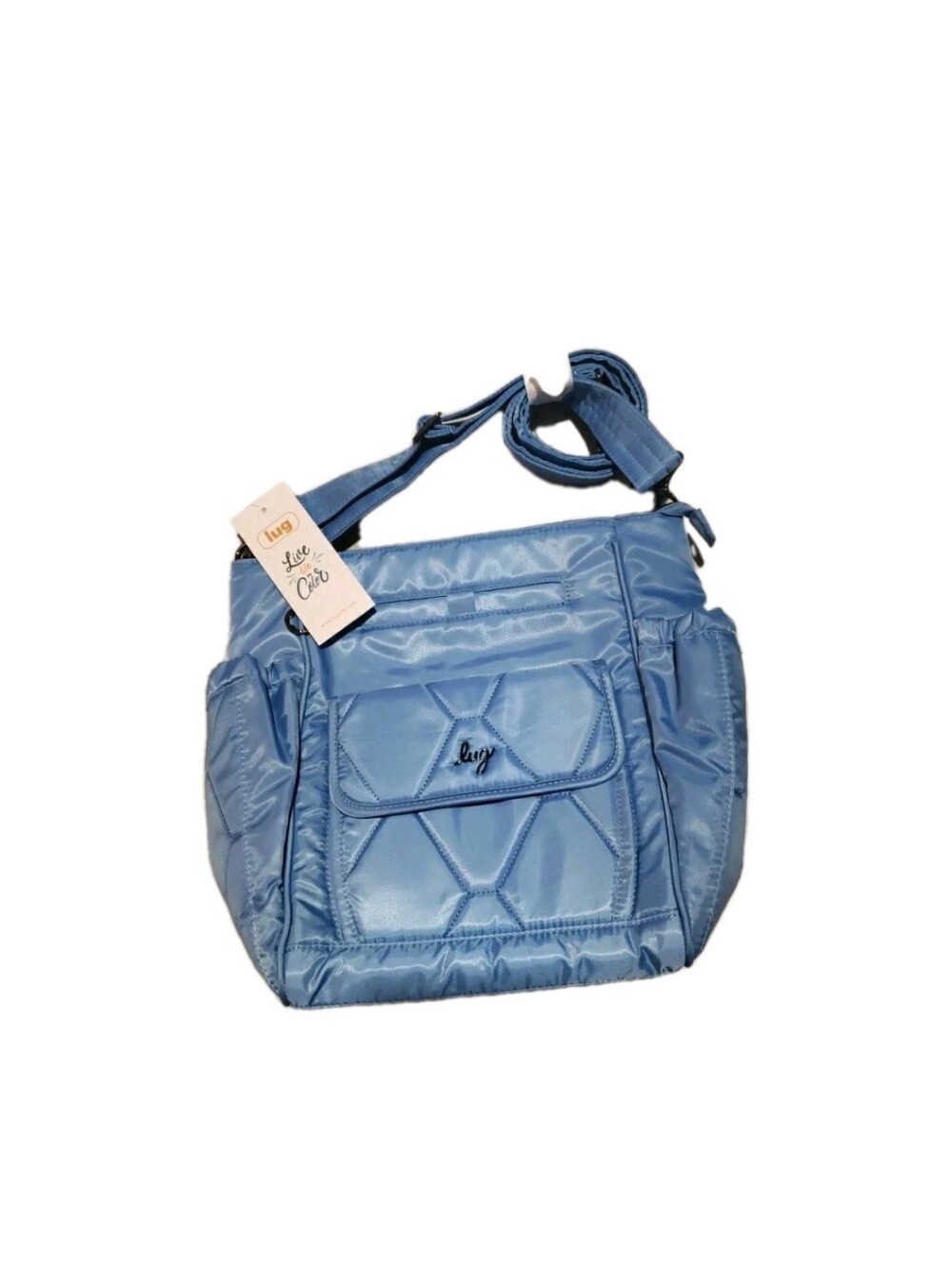 Lug Toss Coastal Blue Crossbody  Shoulder Bag NWT Convertible Magnetic Pockets